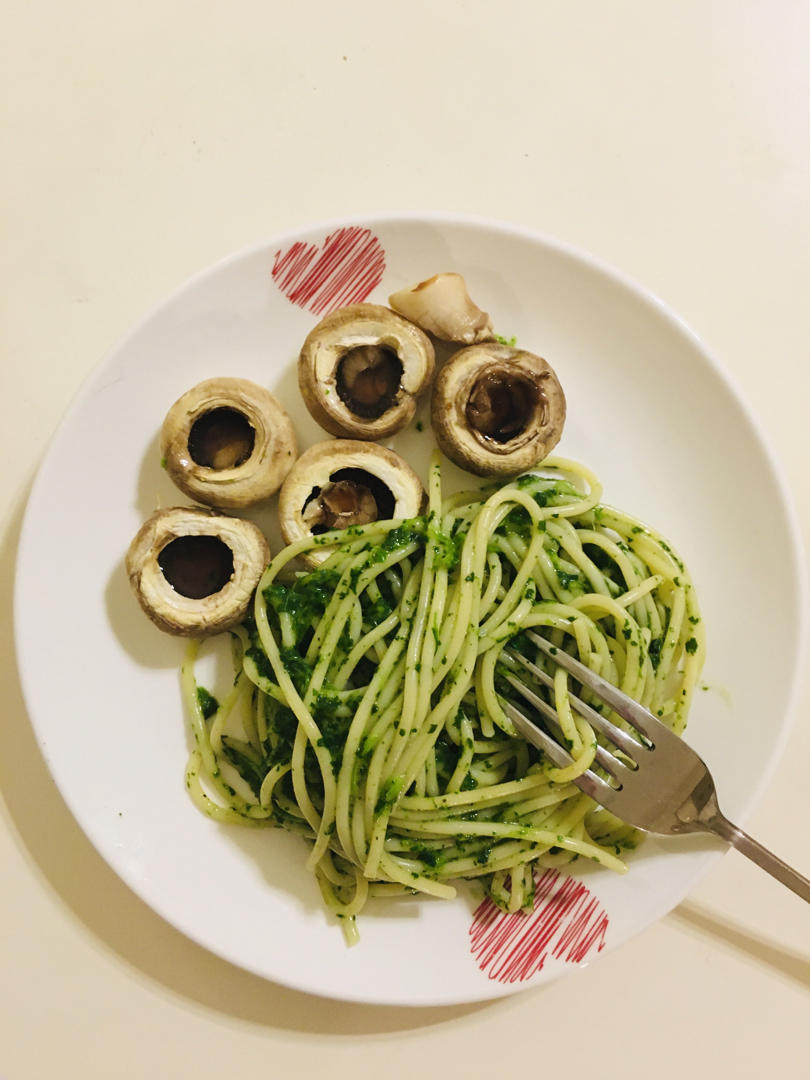 健康低卡吃意面——菠菜意大利面