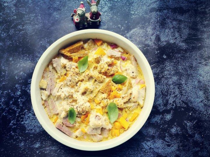 泰式香椰芋头南瓜咖喱慢烤鸡【北鼎烤箱食谱】