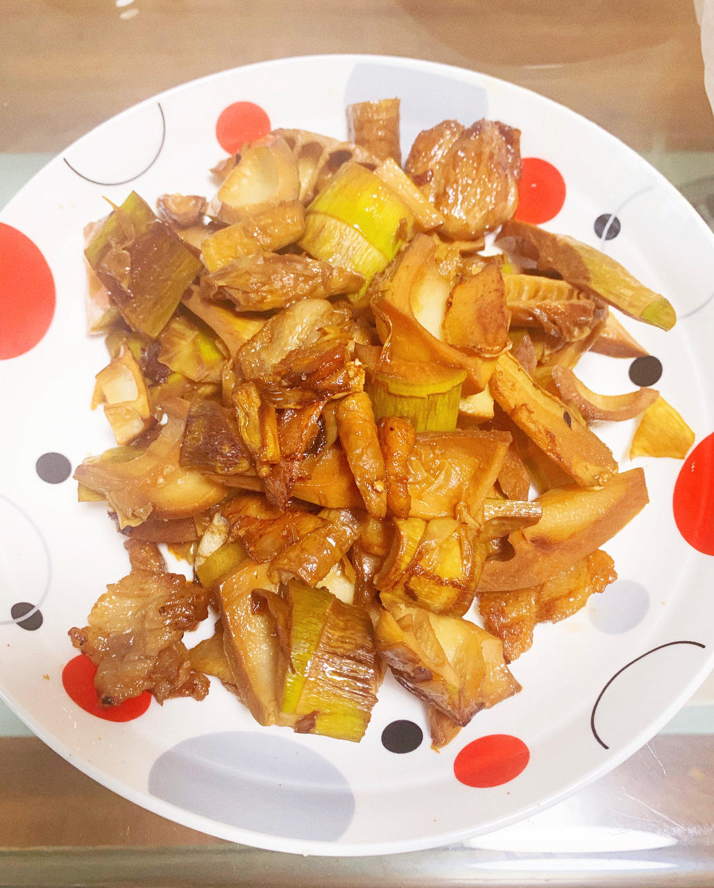 超简单五花肉炒笋