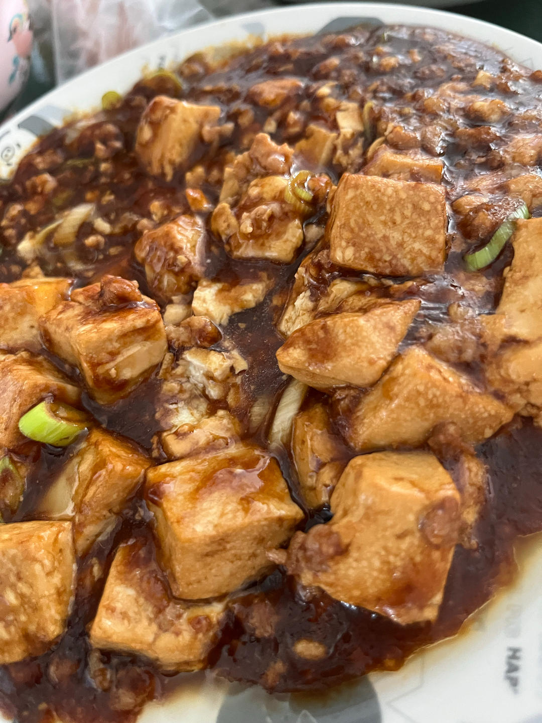 葱烧豆腐