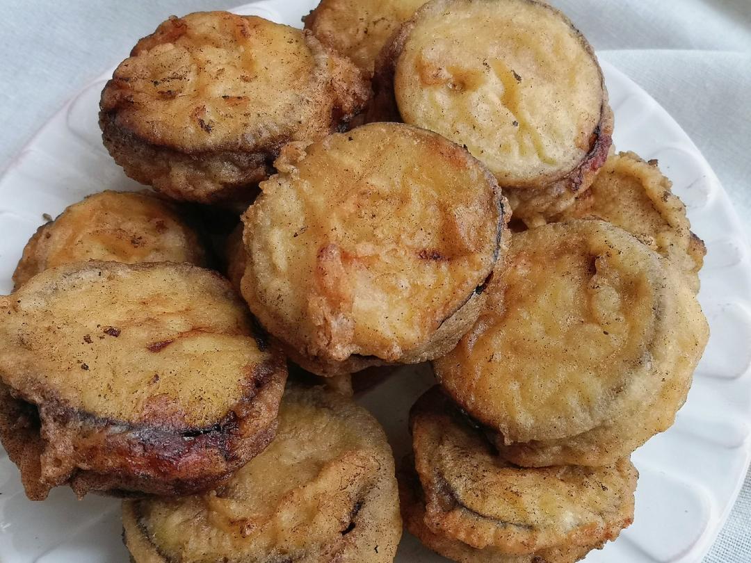 香炸茄盒-家乡的味道 Stuffed Fried Eggplant with Pork