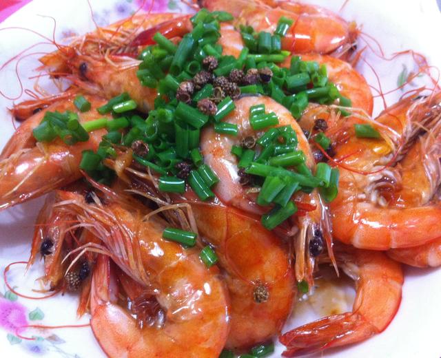 酱油烹海虾的做法