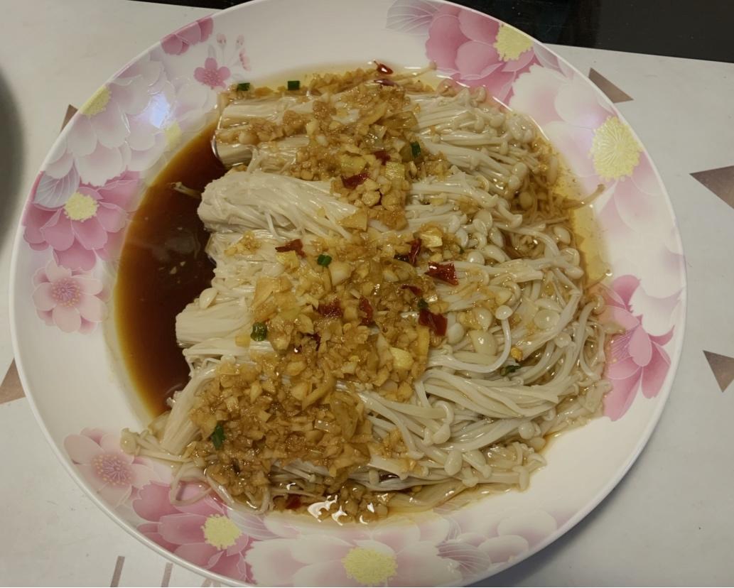 凉拌金针菇