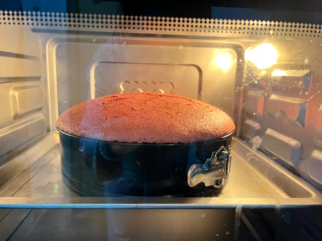 红丝绒戚风蛋糕胚（八寸）