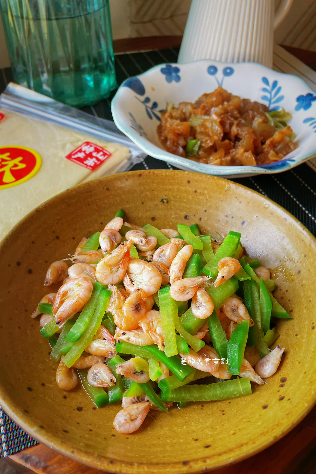 萝卜毛豆子炒河虾