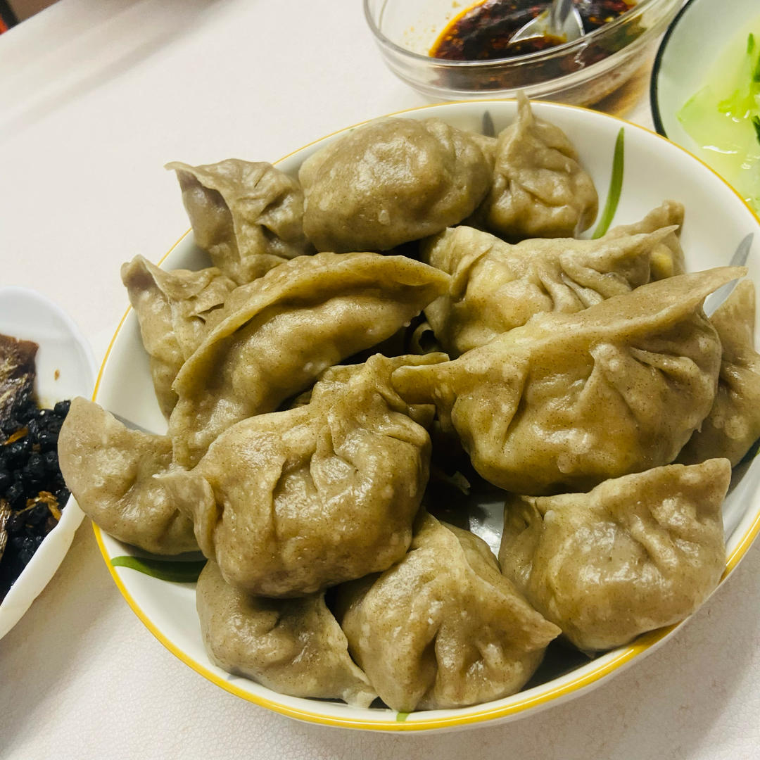 【粗粮】荞麦面蒸饺
