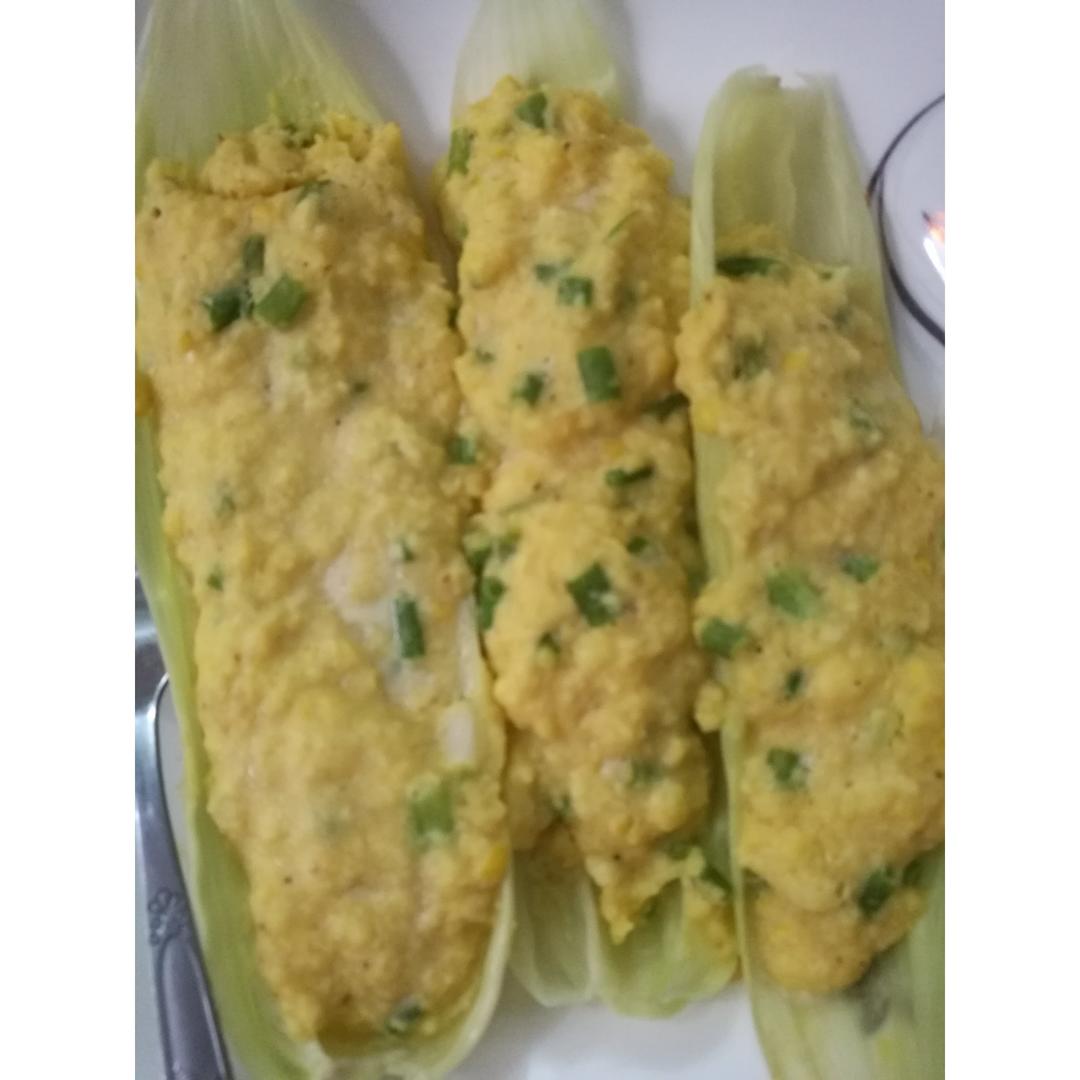 蒸鲜玉米饼