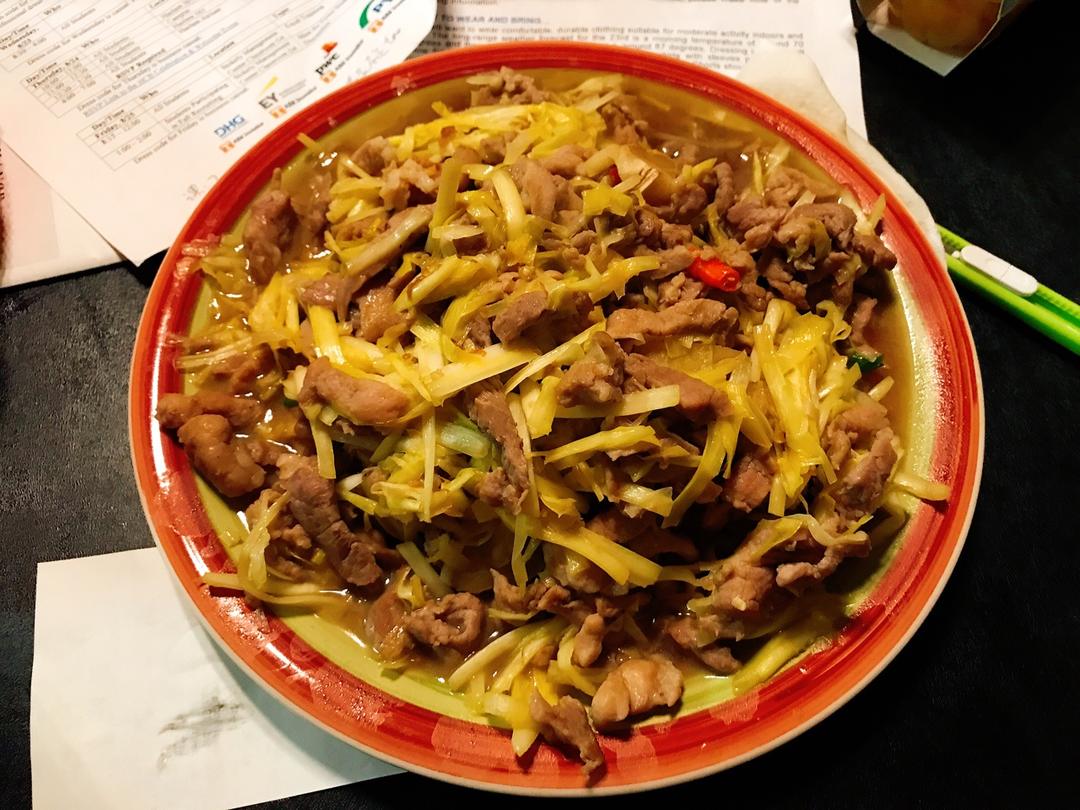 韭黄肉丝