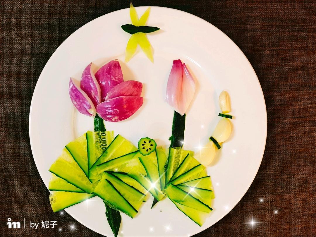 荷塘月色-摆盘装饰