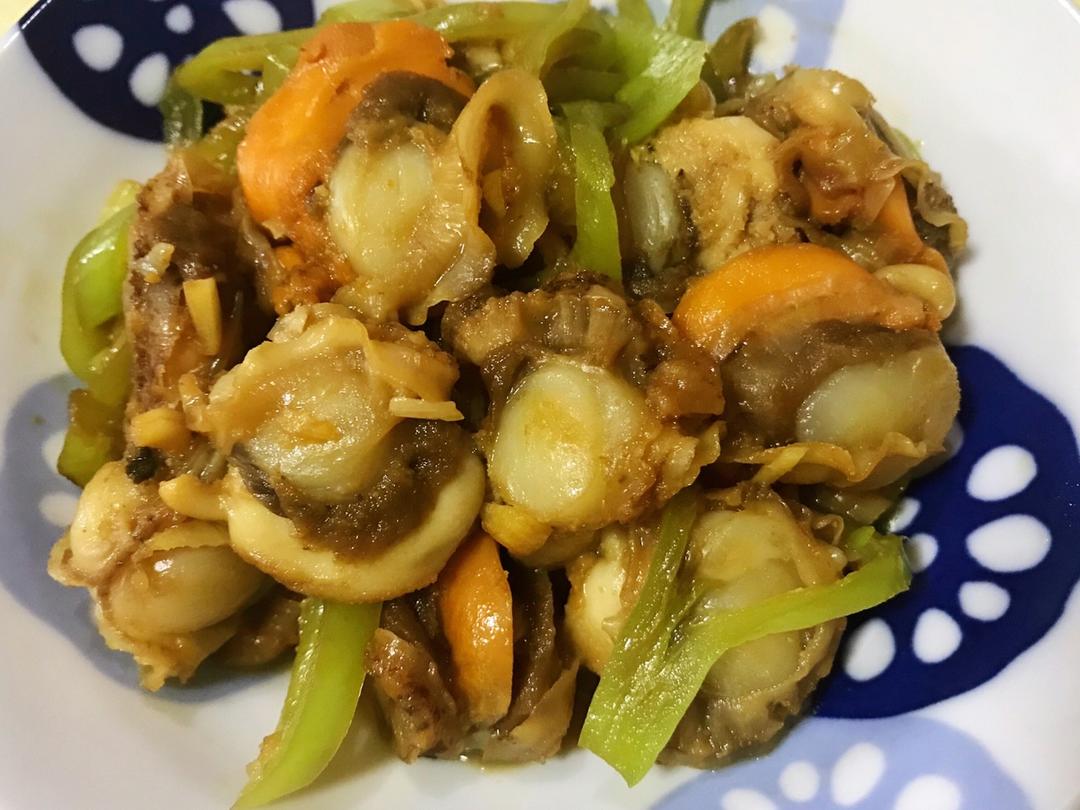 家常小炒扇贝肉