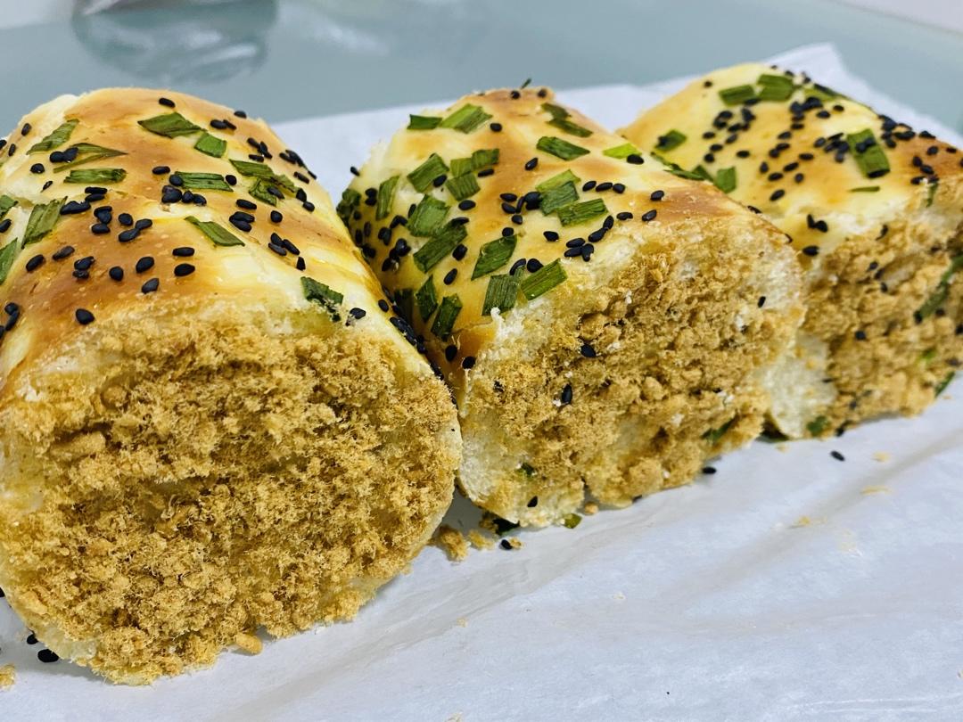 海苔香葱肉松面包卷（28cm方盘）
