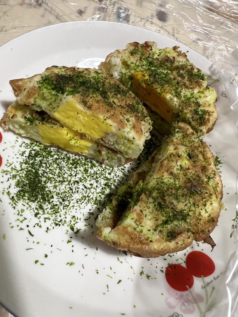美味卷心菜丝煎饼