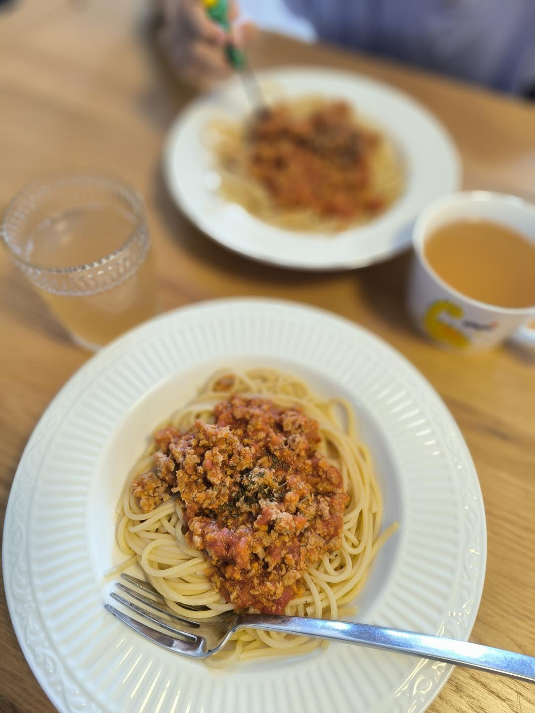 （完胜必胜客的）番茄肉酱意大利面～