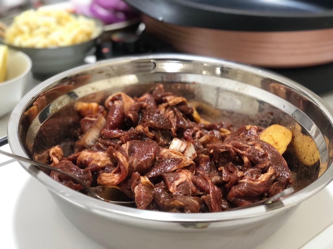 林三废做的韩式烤肉腌制