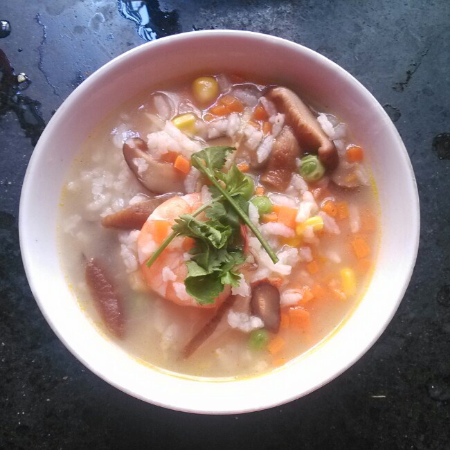 田园鲜虾粥