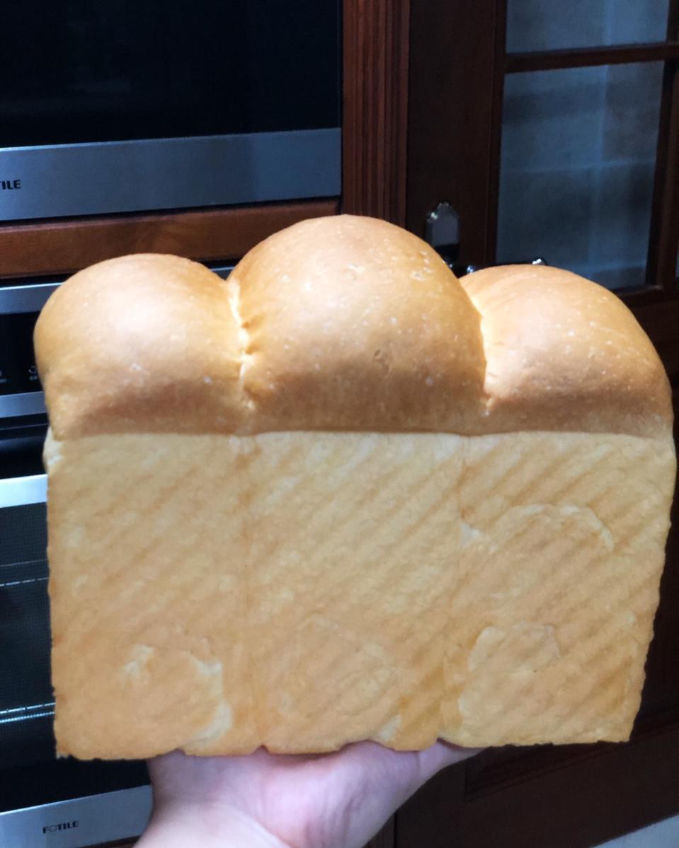 超棒的炼乳吐司只需一次发酵(450g土司盒x2)