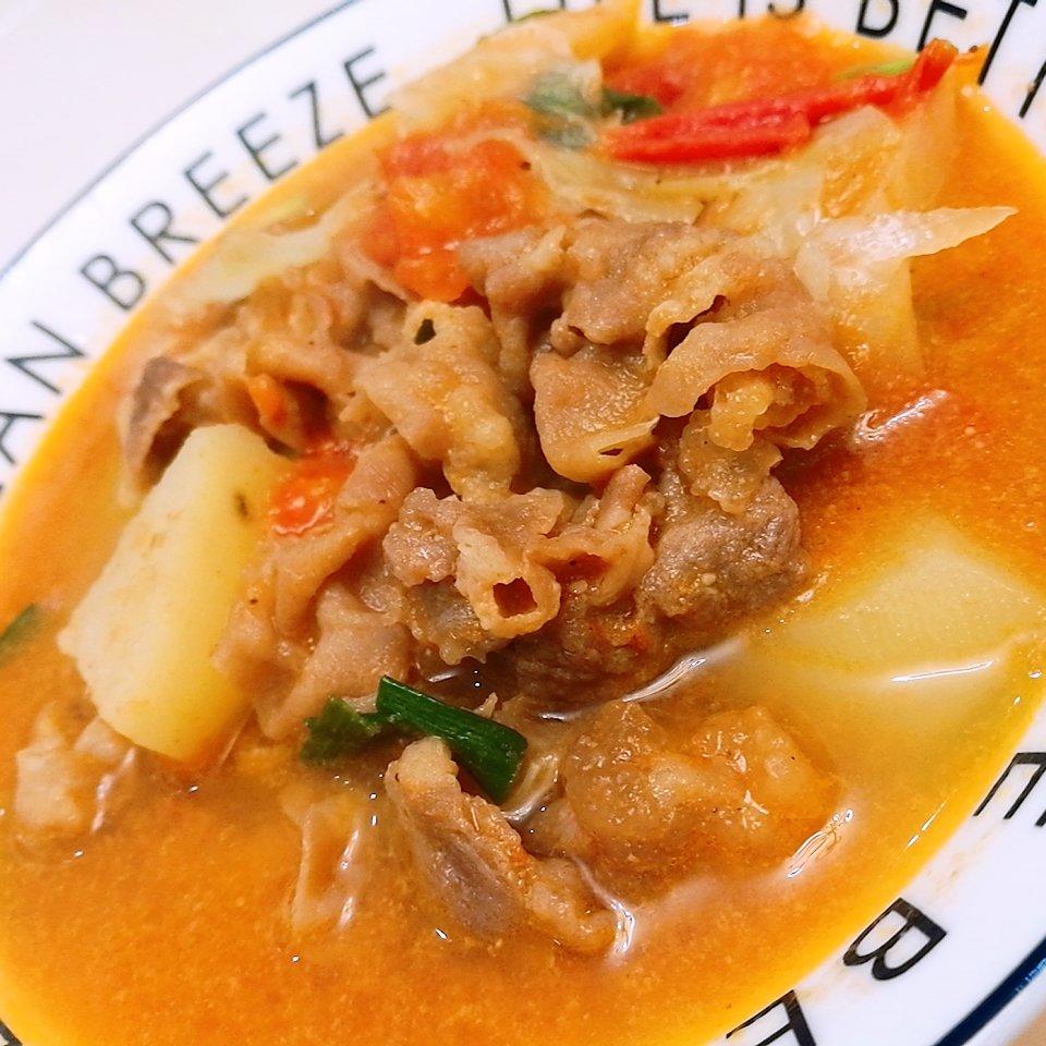 番茄土豆肥牛锅