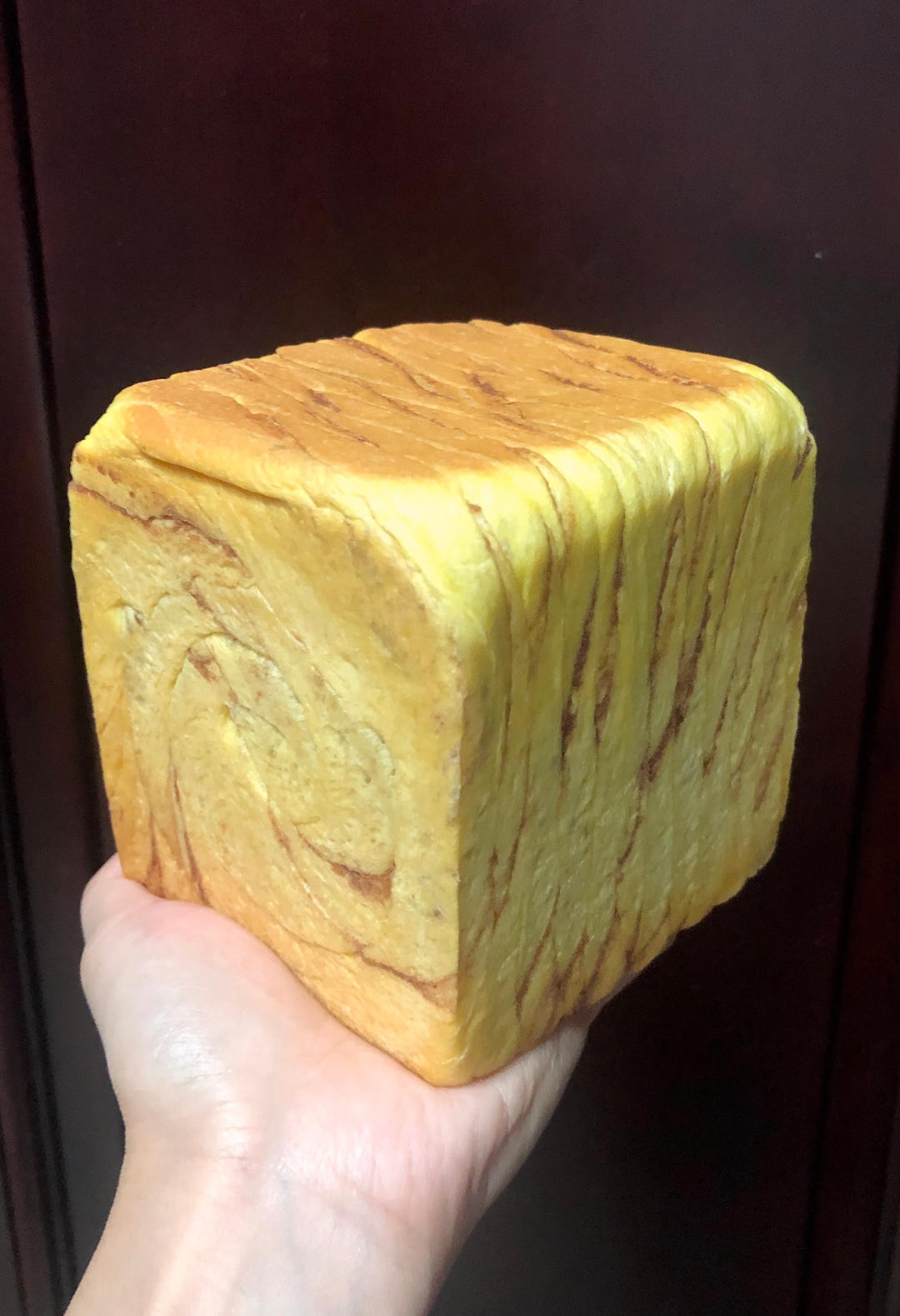 超级绵软拉丝的——牛奶南瓜吐司