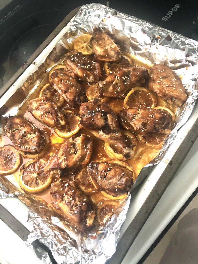 超绝😻孩子老公都爱的清爽柠檬黑椒鸡翅～