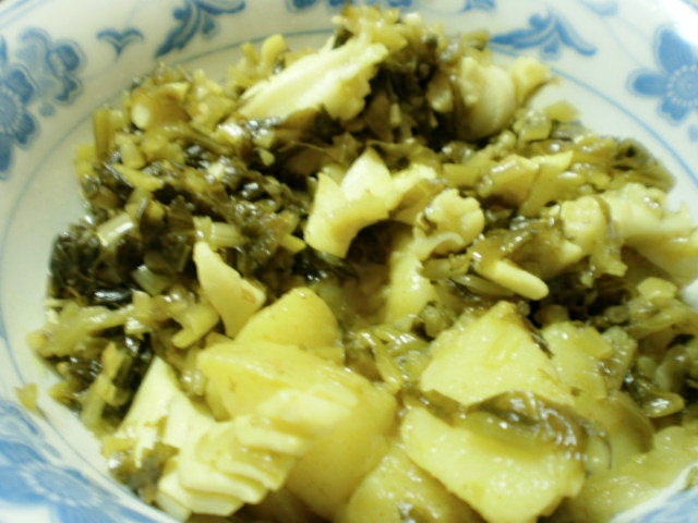 家常炒雪菜鱿鱼