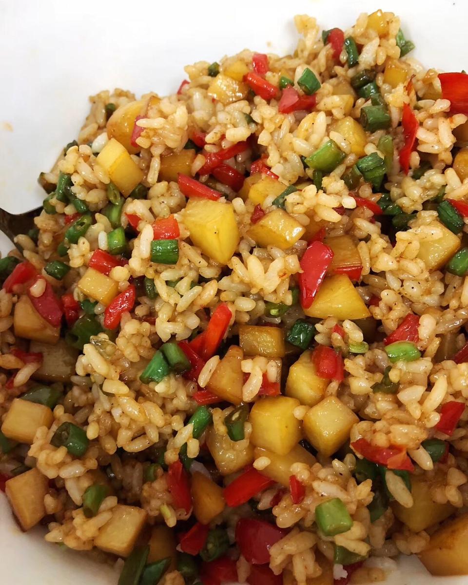 孜然土豆炒饭