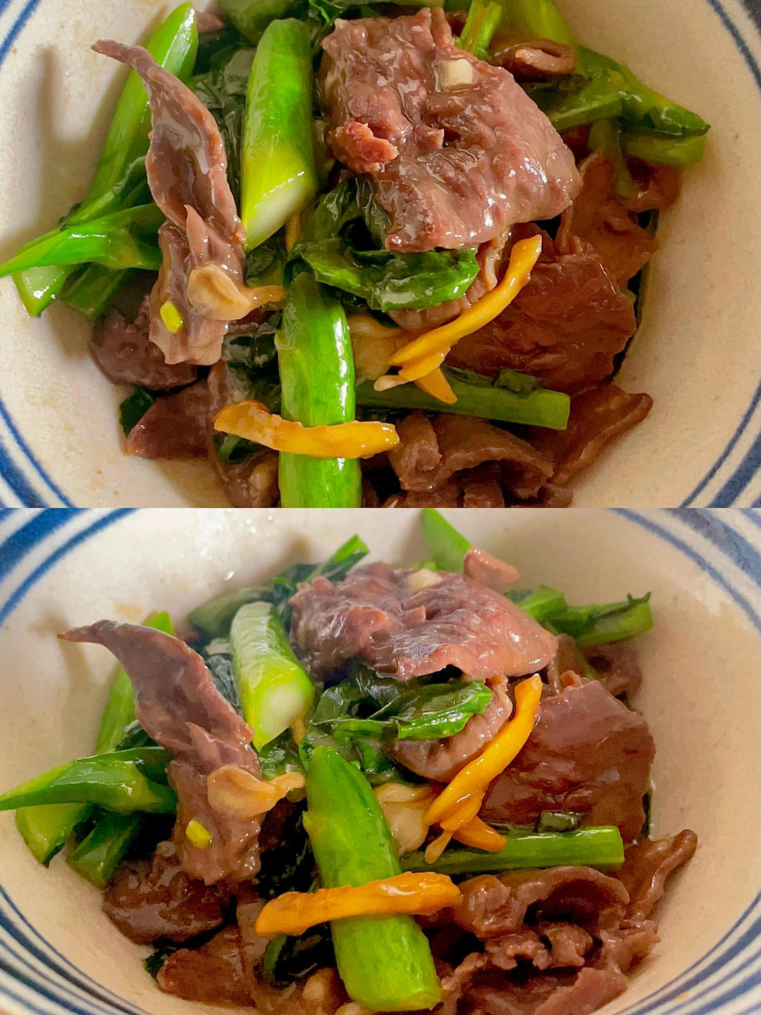 爽脆嫩滑的芥兰炒牛肉