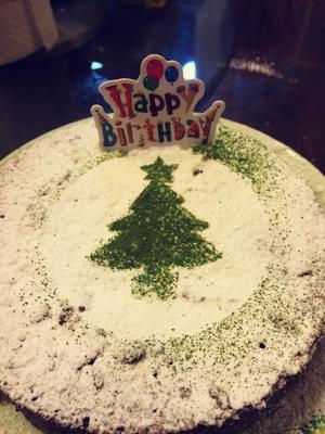 圣诞生日蛋糕（糖粉装饰）的做法 步骤4