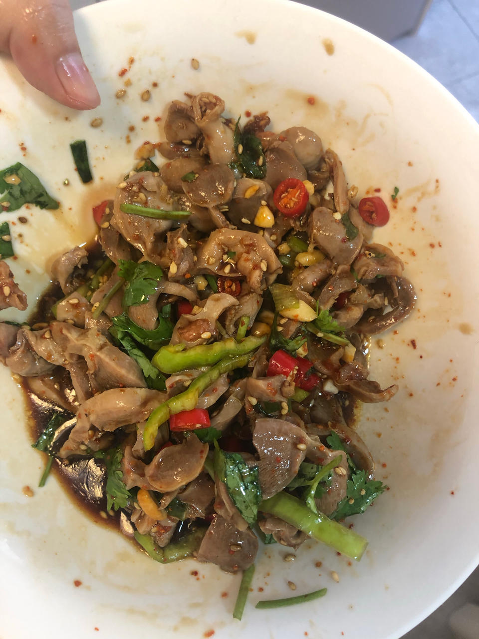 三碗米饭还不够❗️酸辣过瘾的凉拌鸡胗