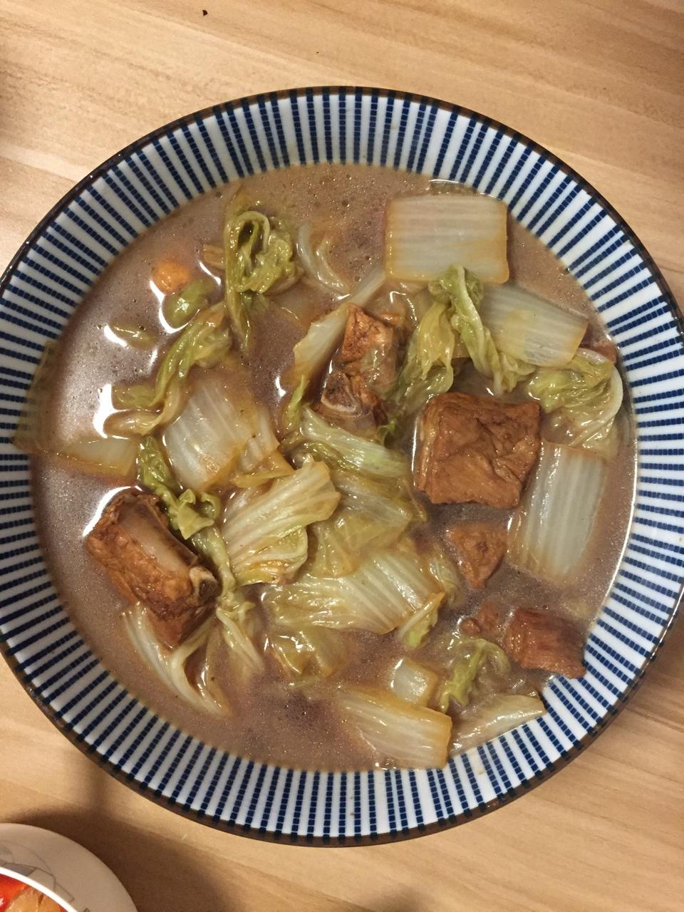 小羽私厨之排骨烧白菜