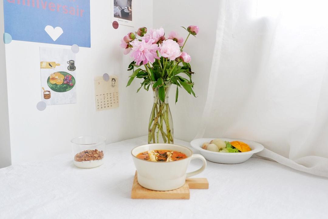 番茄汤抱饺子【健康一锅端】