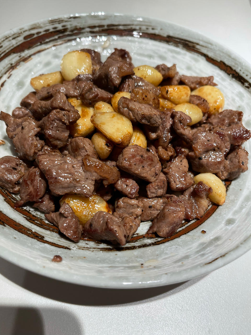 黑蒜子牛肉粒