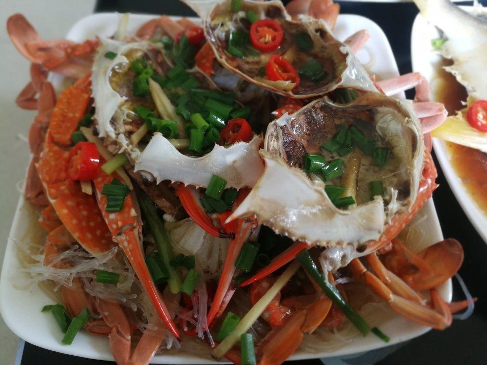 粉丝蒸螃蟹