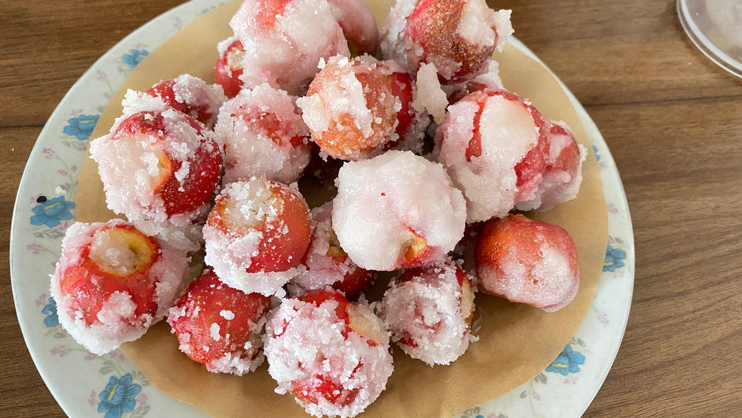 雪花山楂球 酸甜爽口 开胃又好吃 附细节视频详解