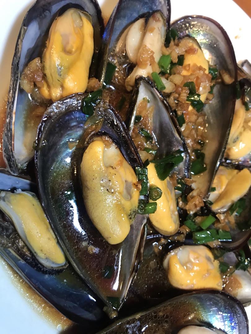 【山姆厨房】蒜蓉蒸青口贝