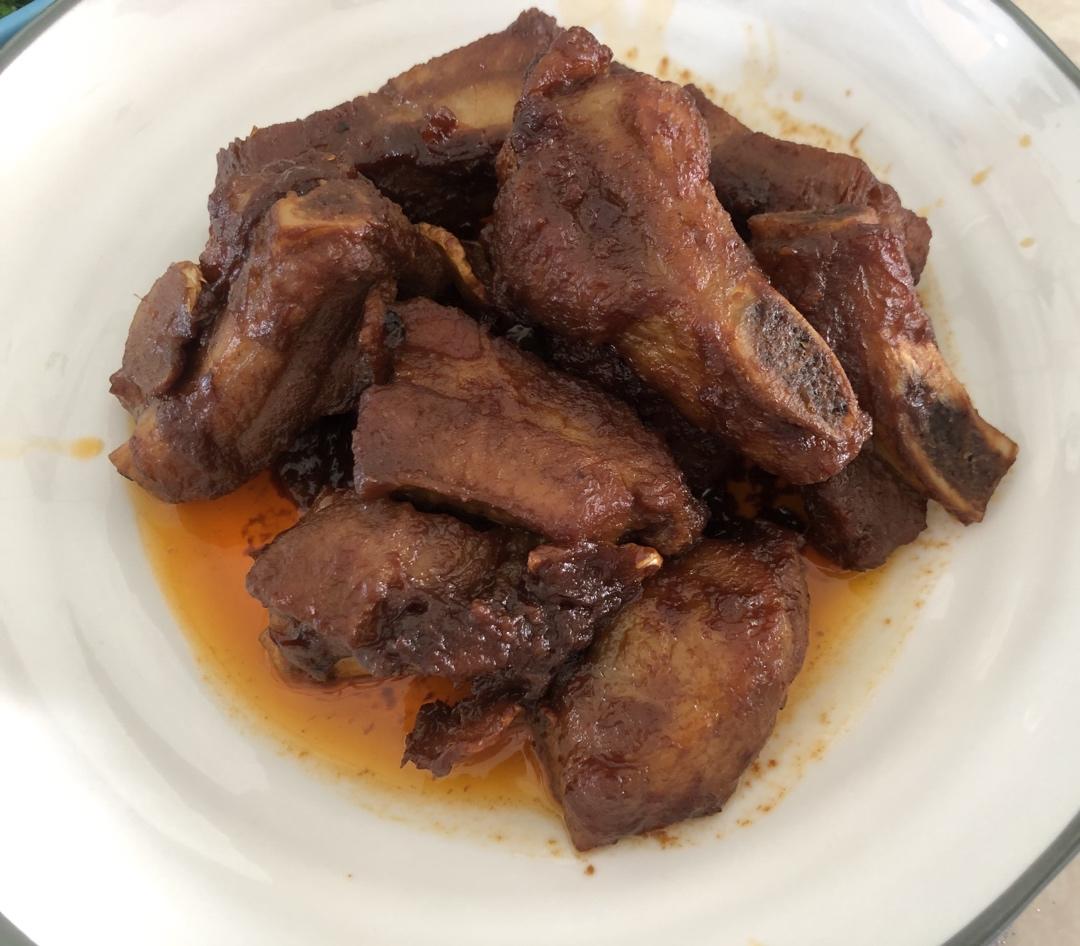 红腐乳烧排骨