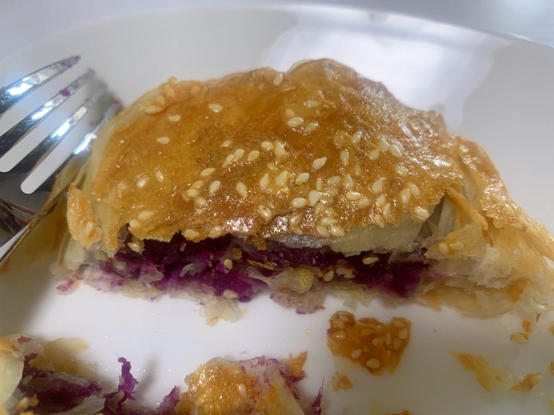 “超简单”奶香紫薯饼