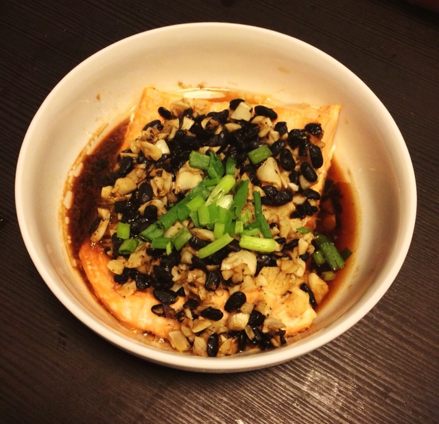 蒜蓉豆豉蒸三文鱼