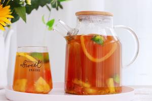 自制高颜值夏日缤纷水果茶‼️清凉解暑巨好喝的做法 步骤5