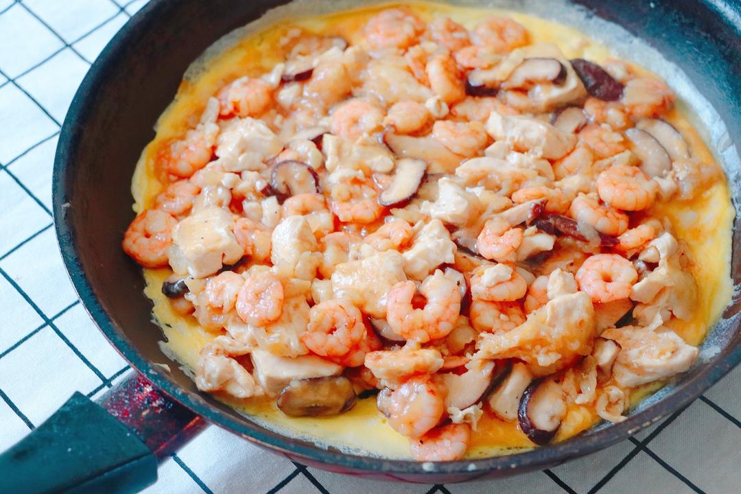 蛋抱海鲜嫩豆腐