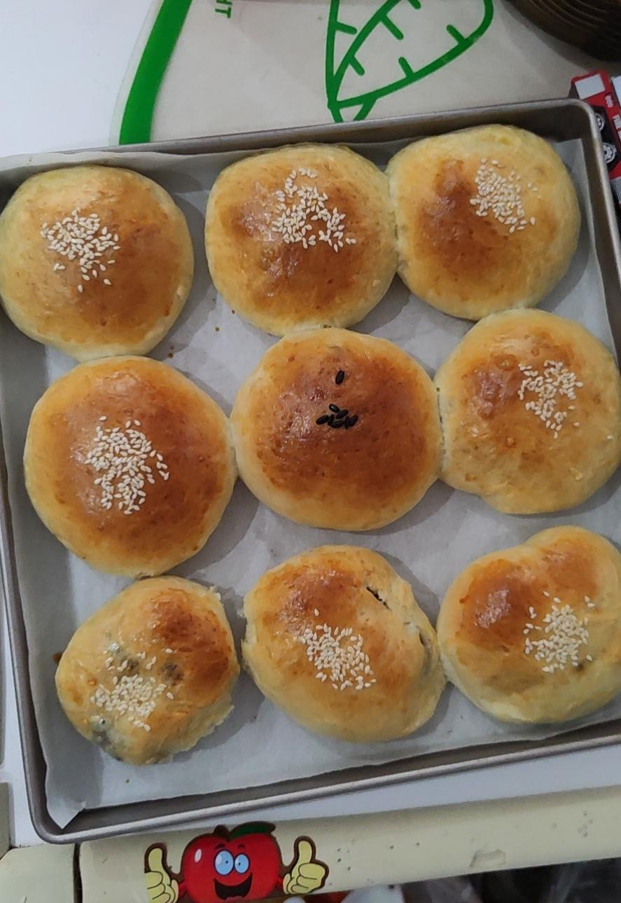 经过多次改良后，无敌好吃的～～🔆🔆会拉丝的红豆麻薯面包🍞
