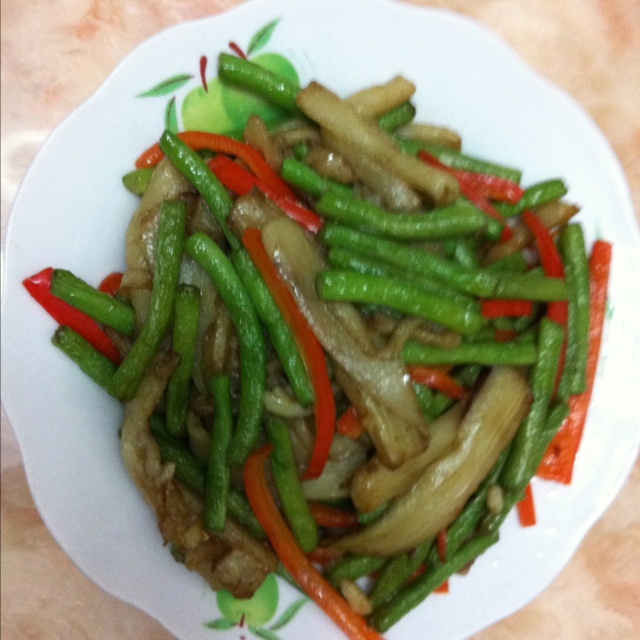 茄子烧豆角