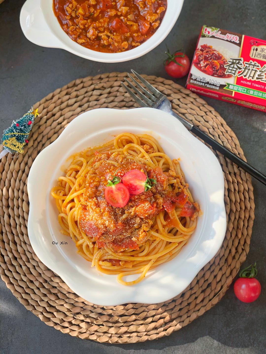 番茄肉酱意面的做法