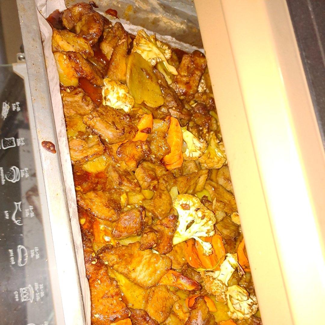 烤箱版土豆烤五花肉