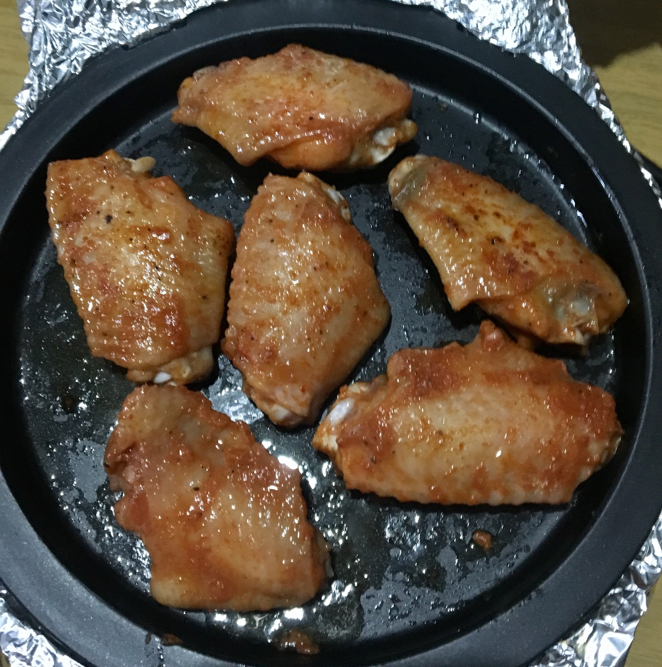 半烤鸡翅煎的做法