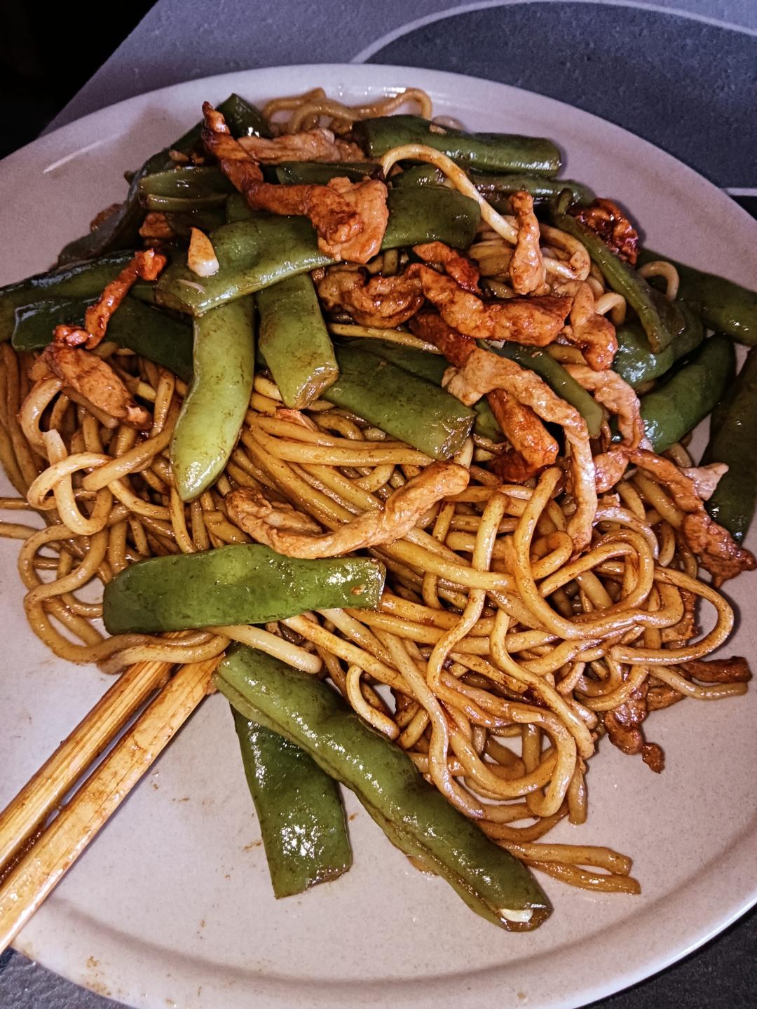 地道老北京扁豆焖面 豆角焖面 太好吃小心吃撑哦