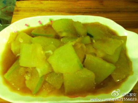 蚝油焖冬瓜
