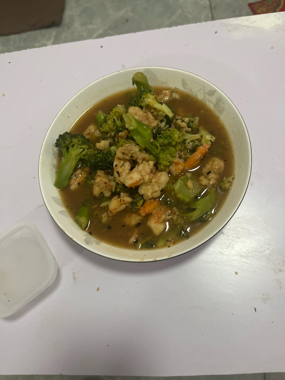 减肥去脂的西兰花炒虾仁