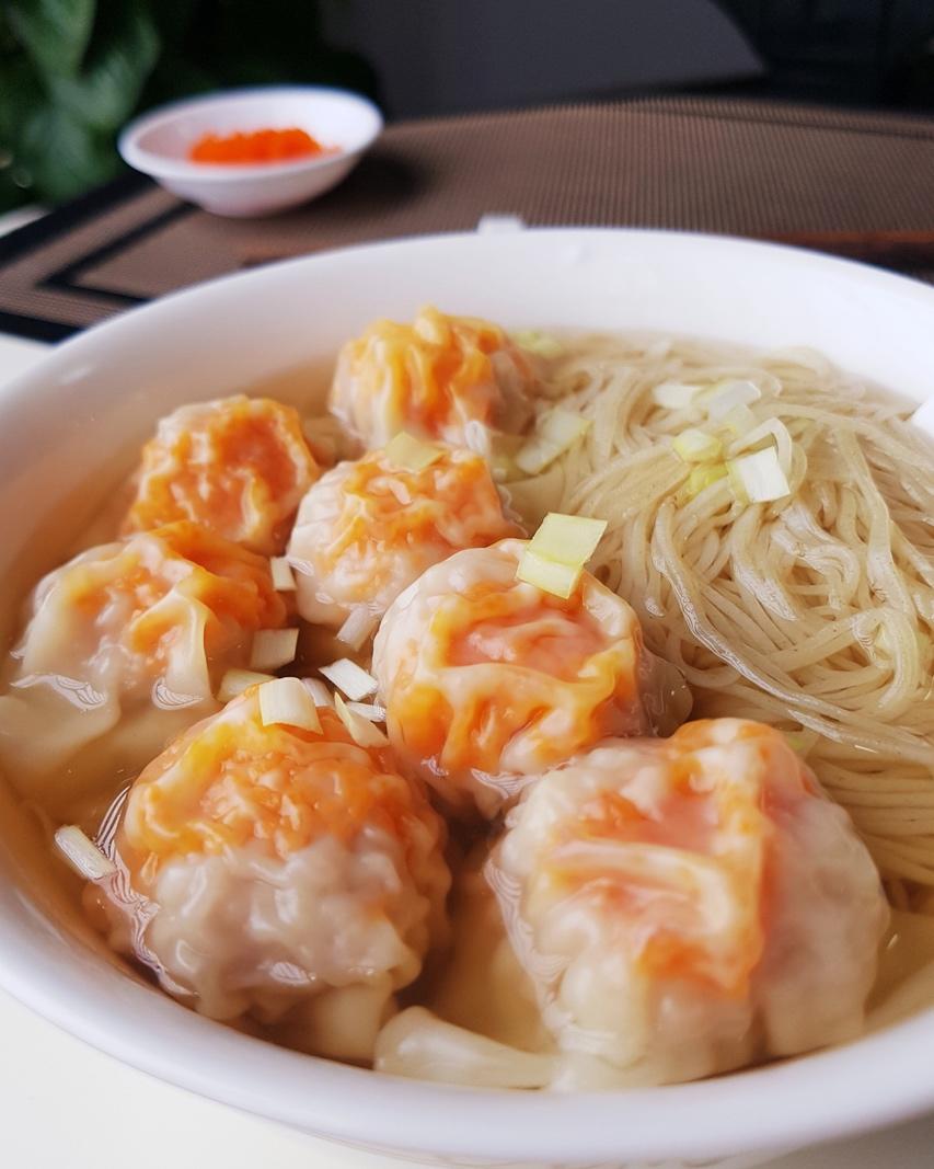 【港式鲜虾云吞面|竹升面&鲜虾云吞&靓汤底图片】王鼎下厨_下厨房