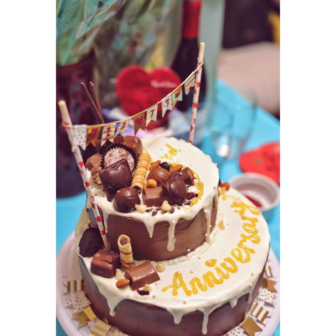 花篮蛋糕(含裱花、编花篮、双层蛋糕固定方法)