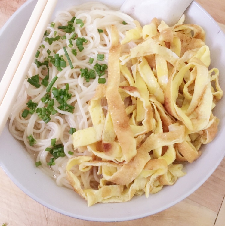 小葱麻油酱油面